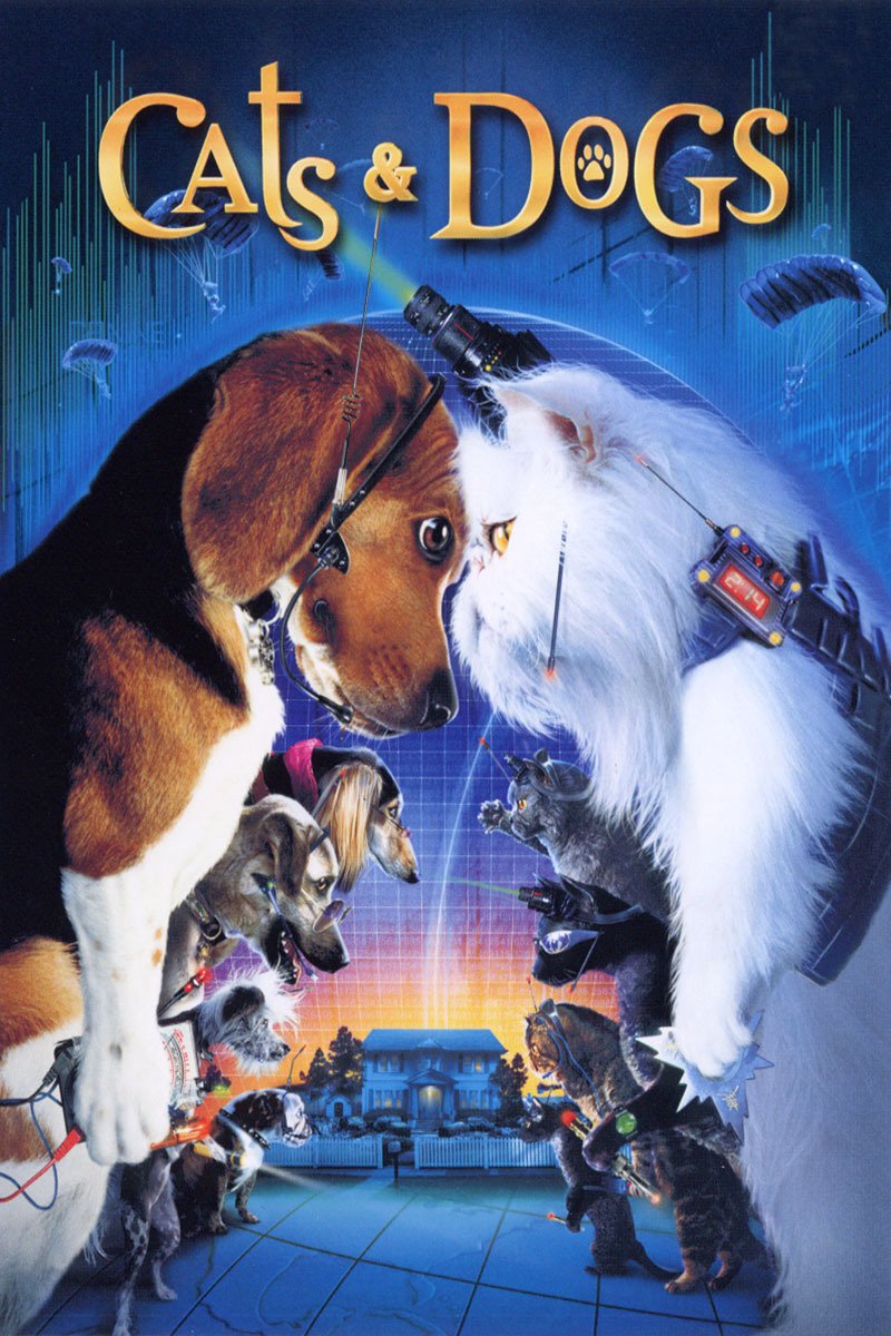 Poster for the movie "Cats & Dogs"